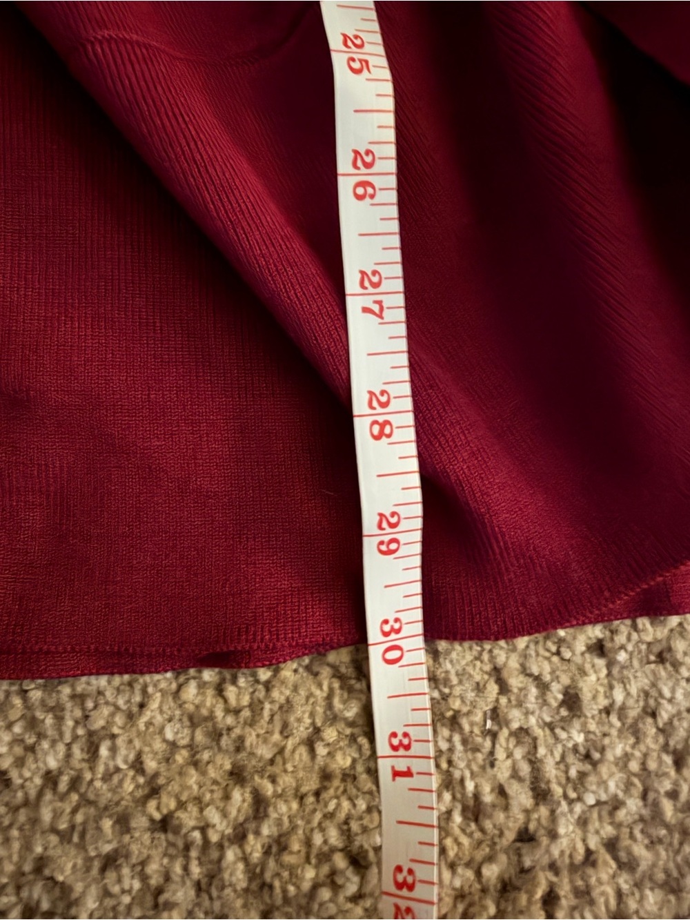 Karen Scott Women’s Open-Front Knit Cardigan Burgundy Rayon Blend Sz 3X Office - Picture 8 of 9